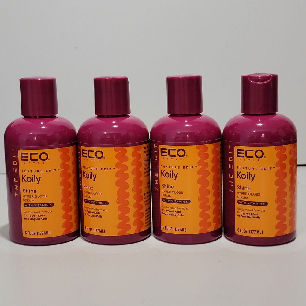 Eco Style Texture Edit‎ Koily Shine Hyper Gloss Serum Vitamin K 6oz 4pk